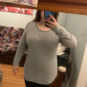 Long sleeve striped shirt